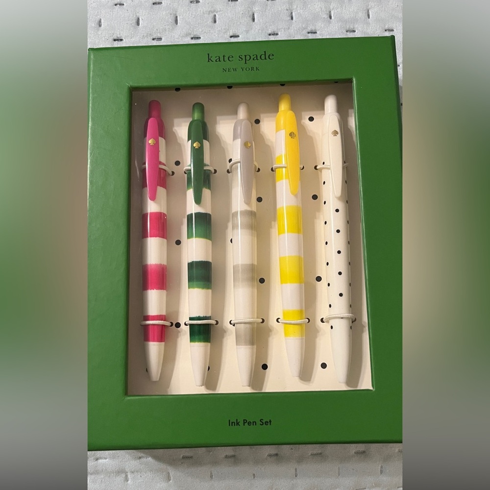 Set of 5 Kate Spade Ballpoint Pens